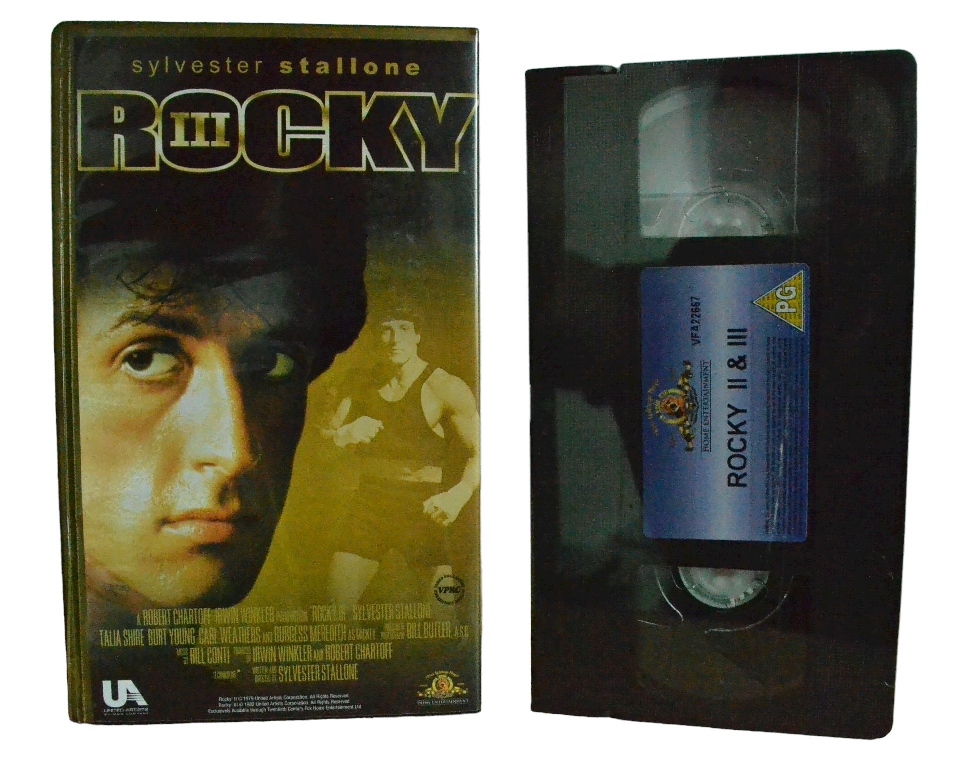 Rocky II & III - Sylvester Stallone - Metro-Goldwyn-Mayer Home Entertainment - Brand New Sealed - Pal VHS-