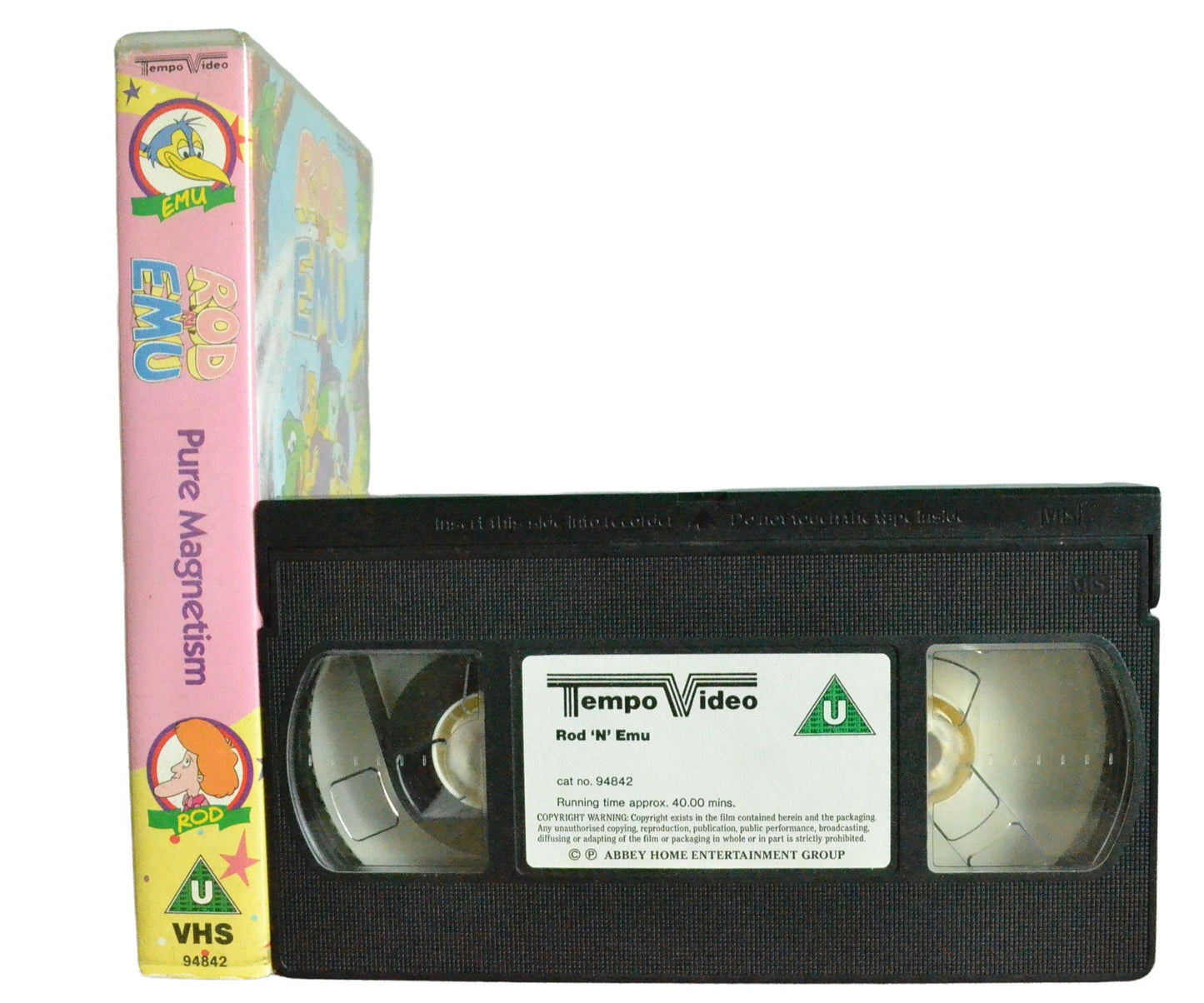 Rod 'N' Emu - Pure Magnetism - Tempo Video - Children's - Pal VHS-