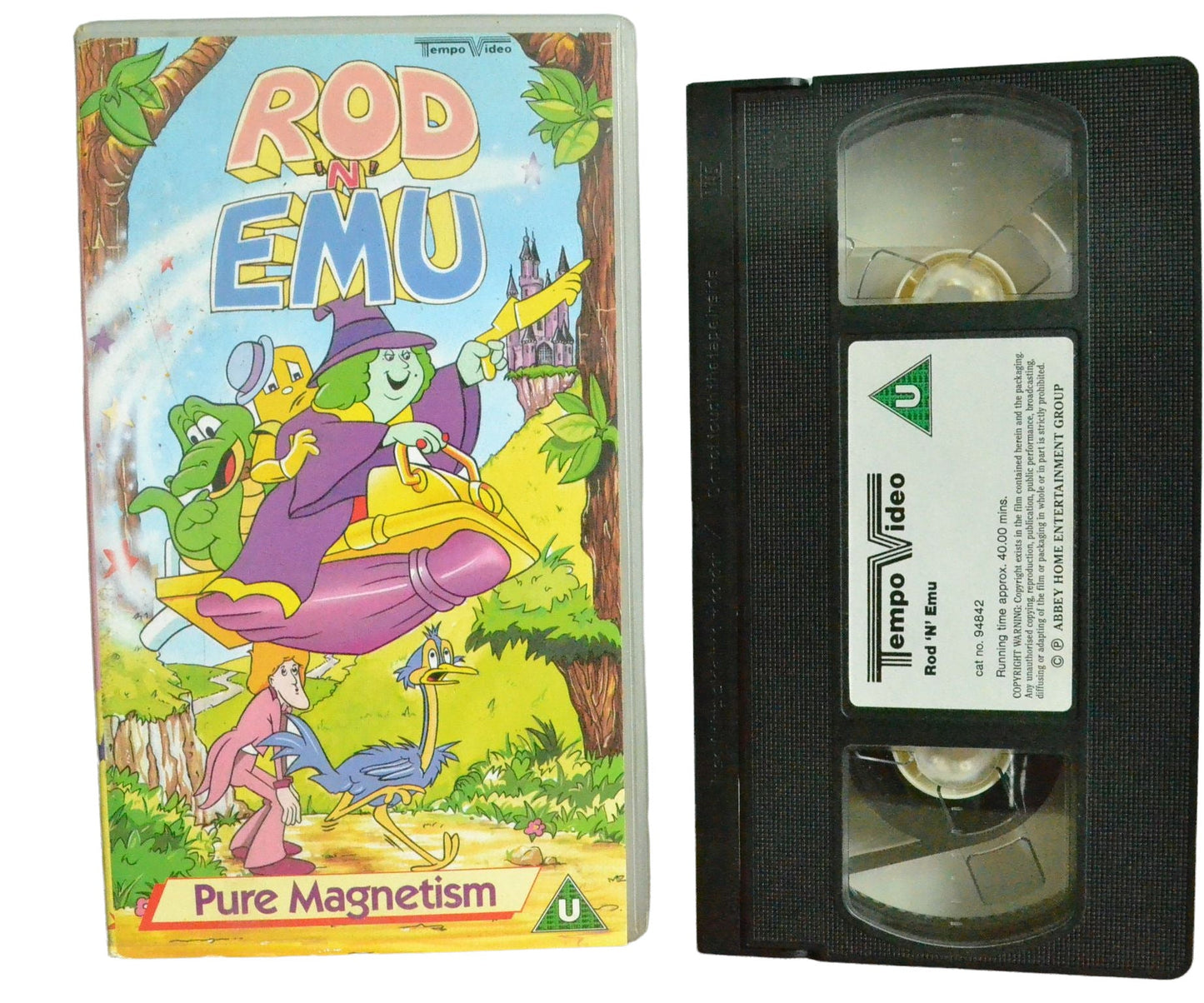 Rod 'N' Emu - Pure Magnetism - Tempo Video - Children's - Pal VHS-