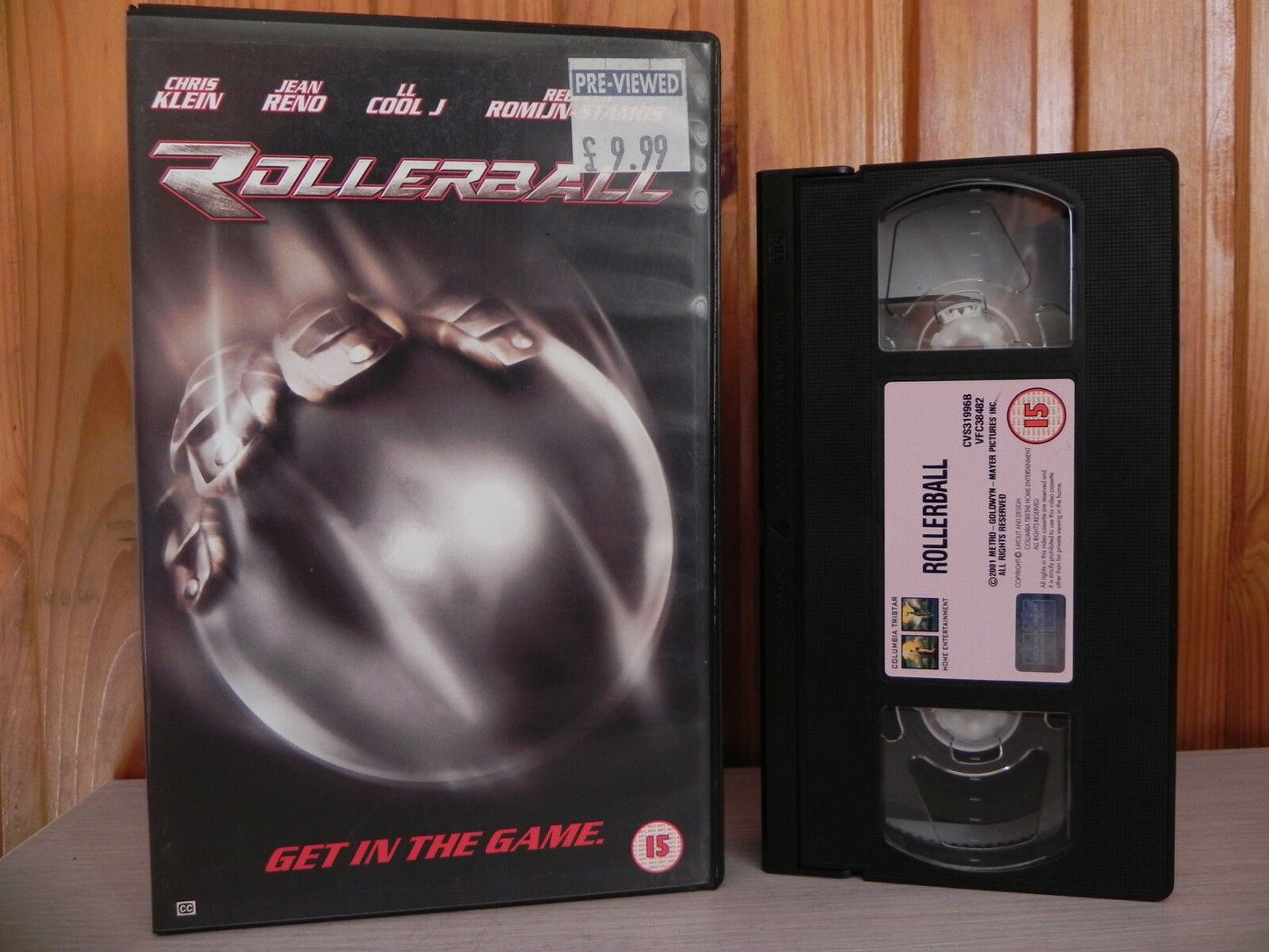 Rollerball (2002): Action Sci-Fi [Large Box] Rental - Jean Reno / LL Cool J - Pal VHS-