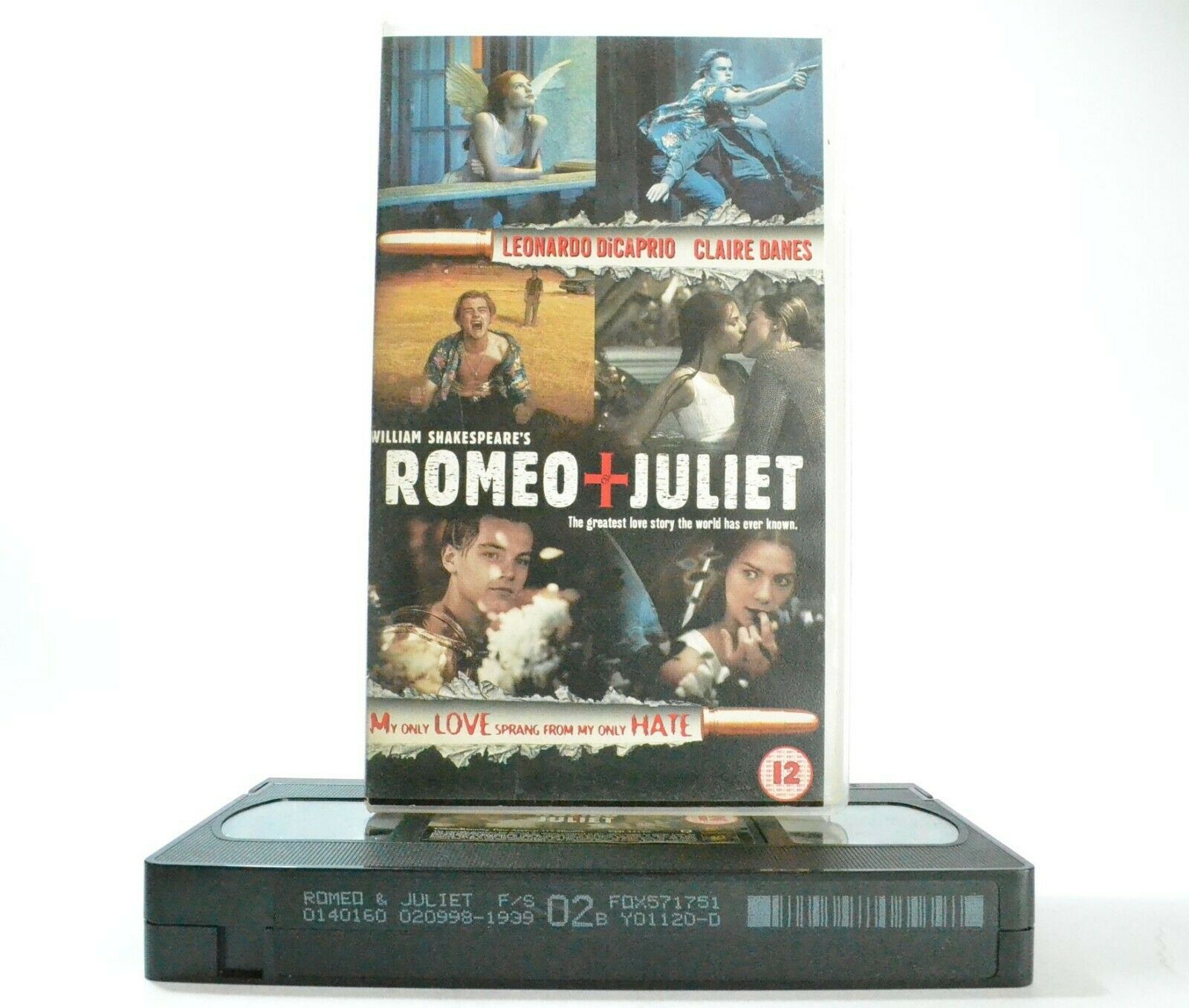 Romeo And Juliet: Leonardo DiCaprio/Claire Danes - Romantic Crime (1996) - VHS-