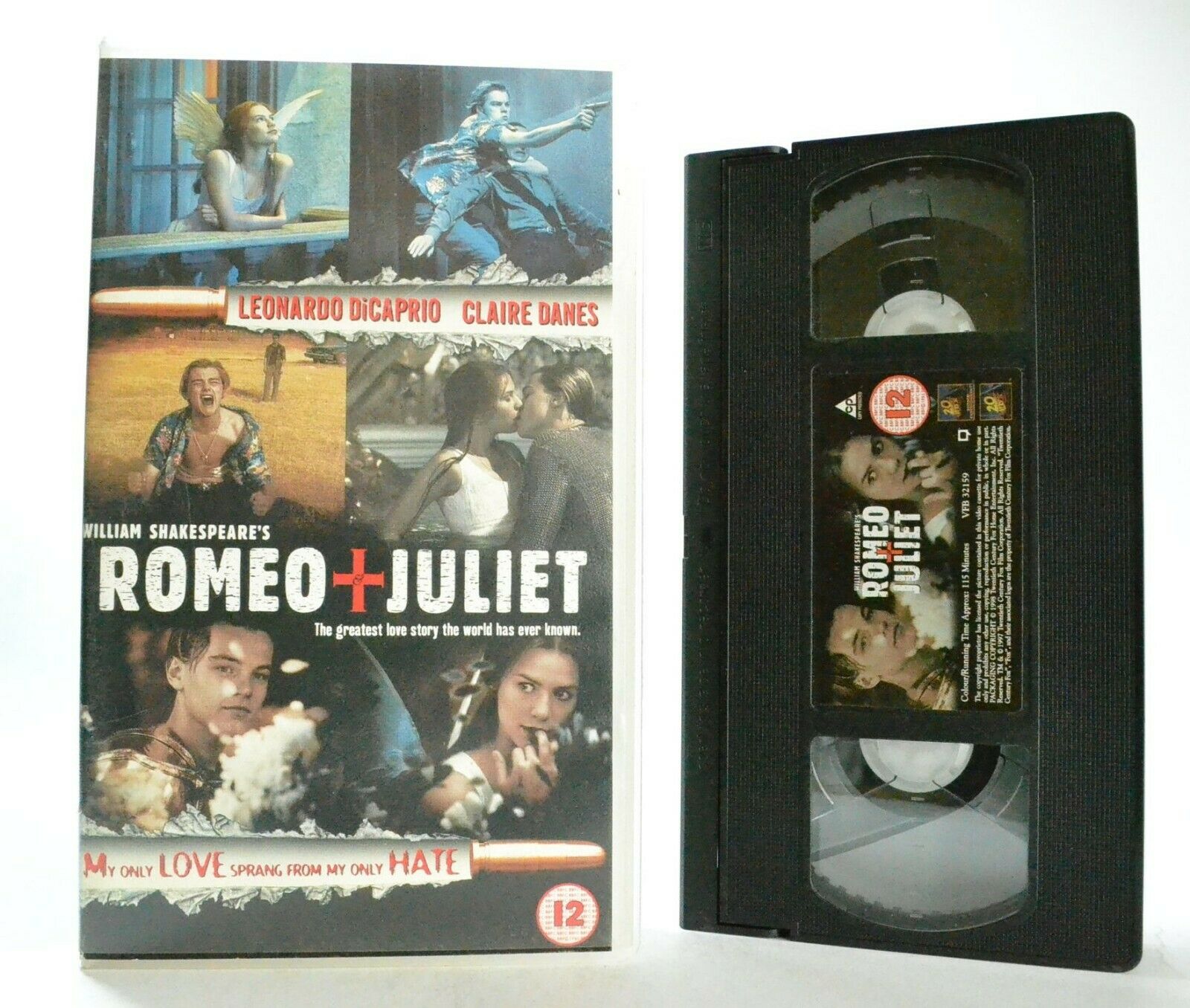 Romeo And Juliet: Leonardo DiCaprio/Claire Danes - Romantic Crime (1996) - VHS-