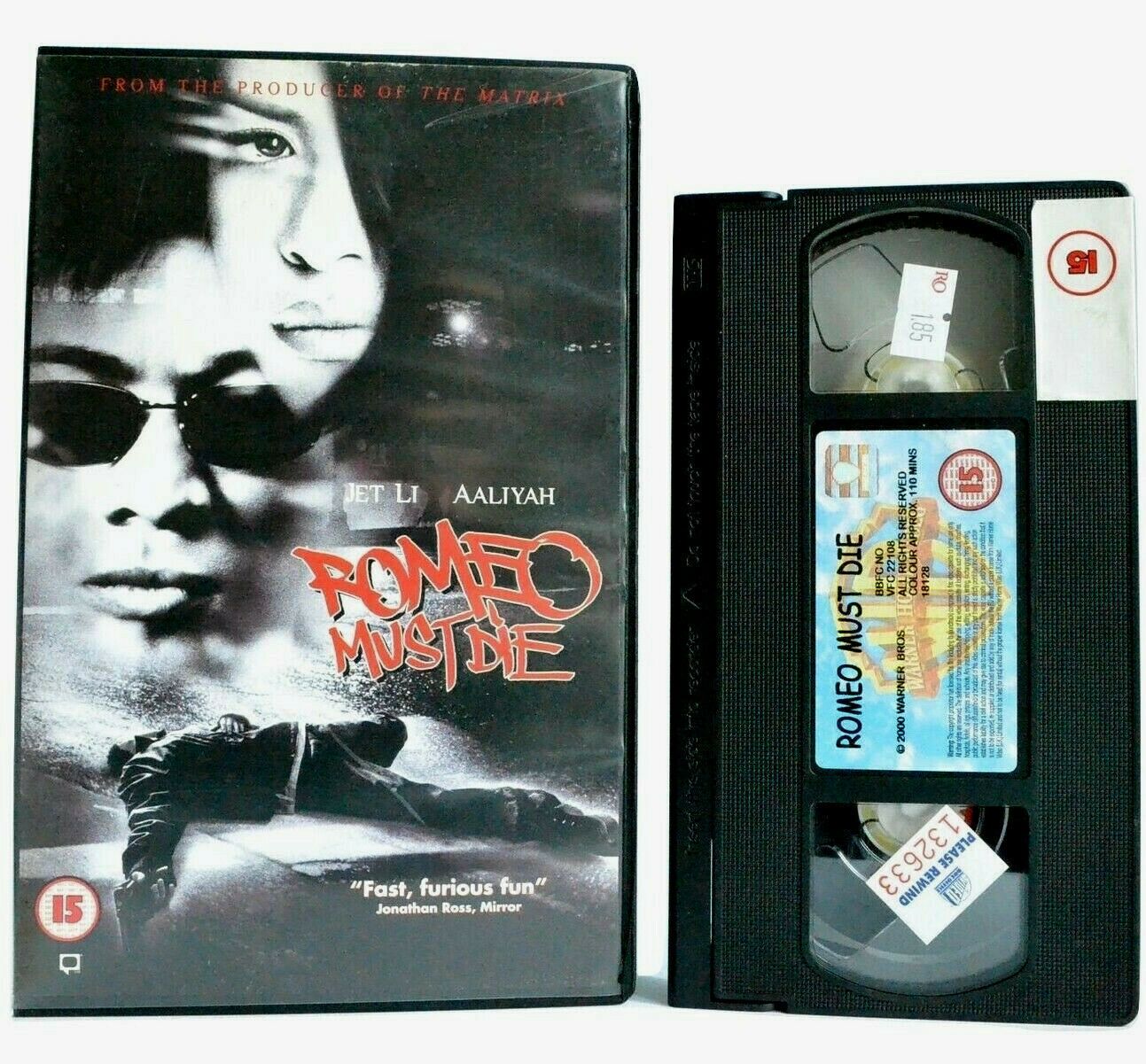 Romeo Must Die: Jet Li/Aaliyah - Action (2000) - Large Box - Ex-Rental - Pal VHS-