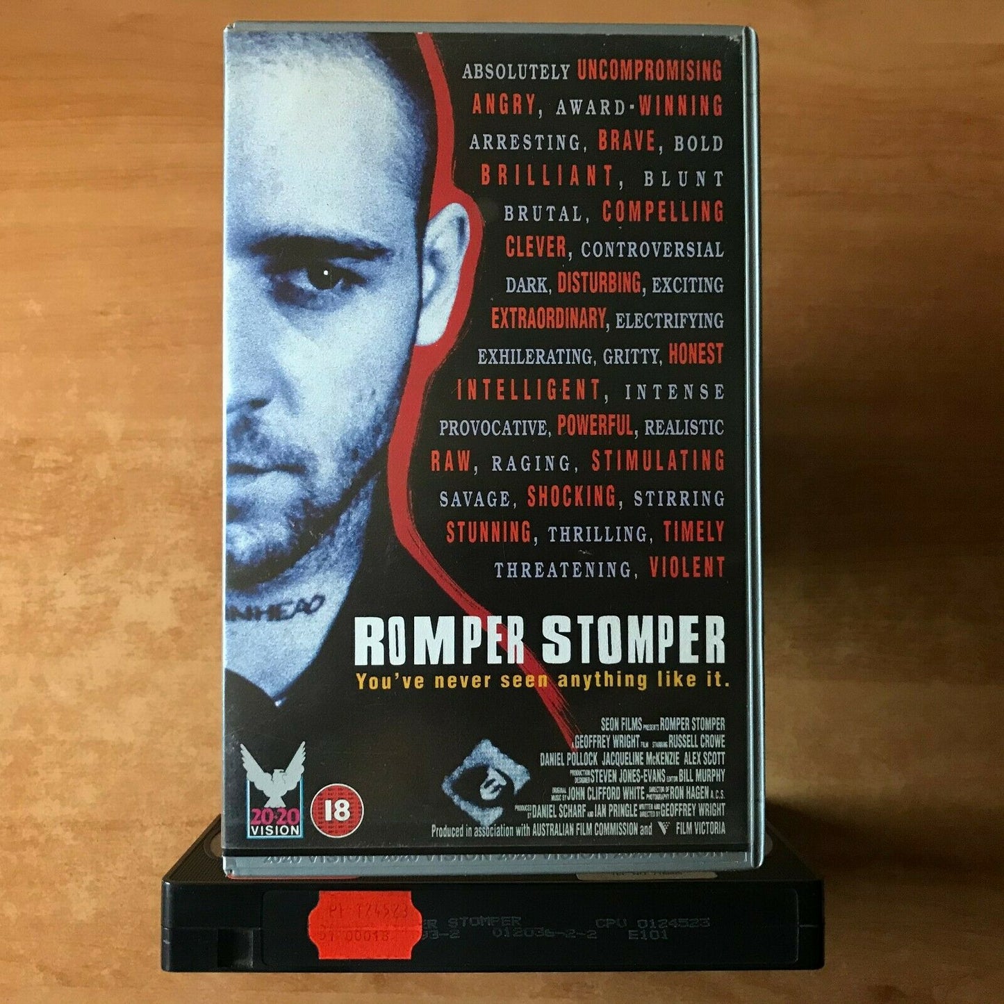 Romper Stomper; [Geoffrey Wright]: Drama - Large Box - Russell Crowe - Pal VHS-