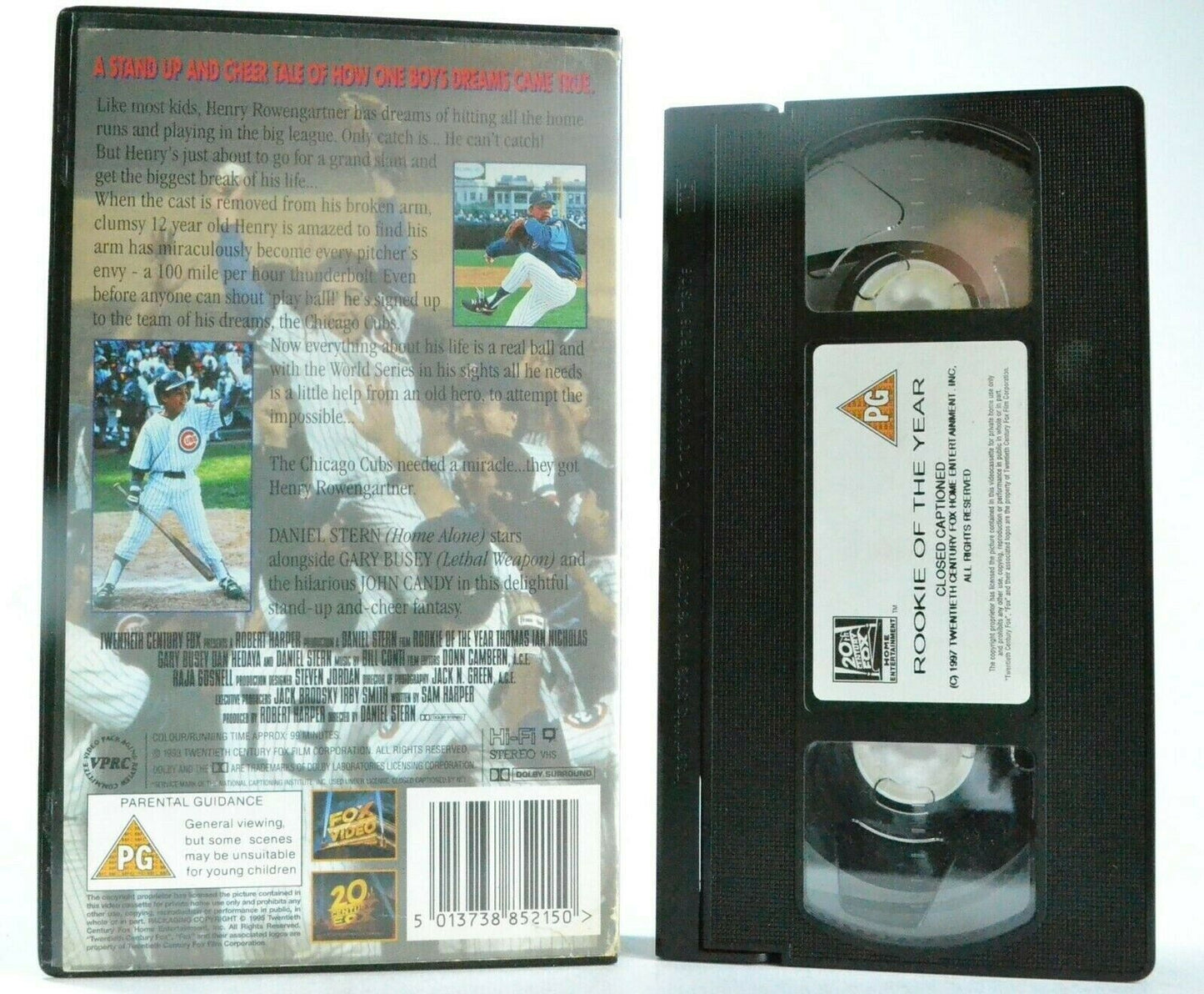 Rookie Of The Year (1993): Sports Comedy - John Candy - Children's - Pal VHS-