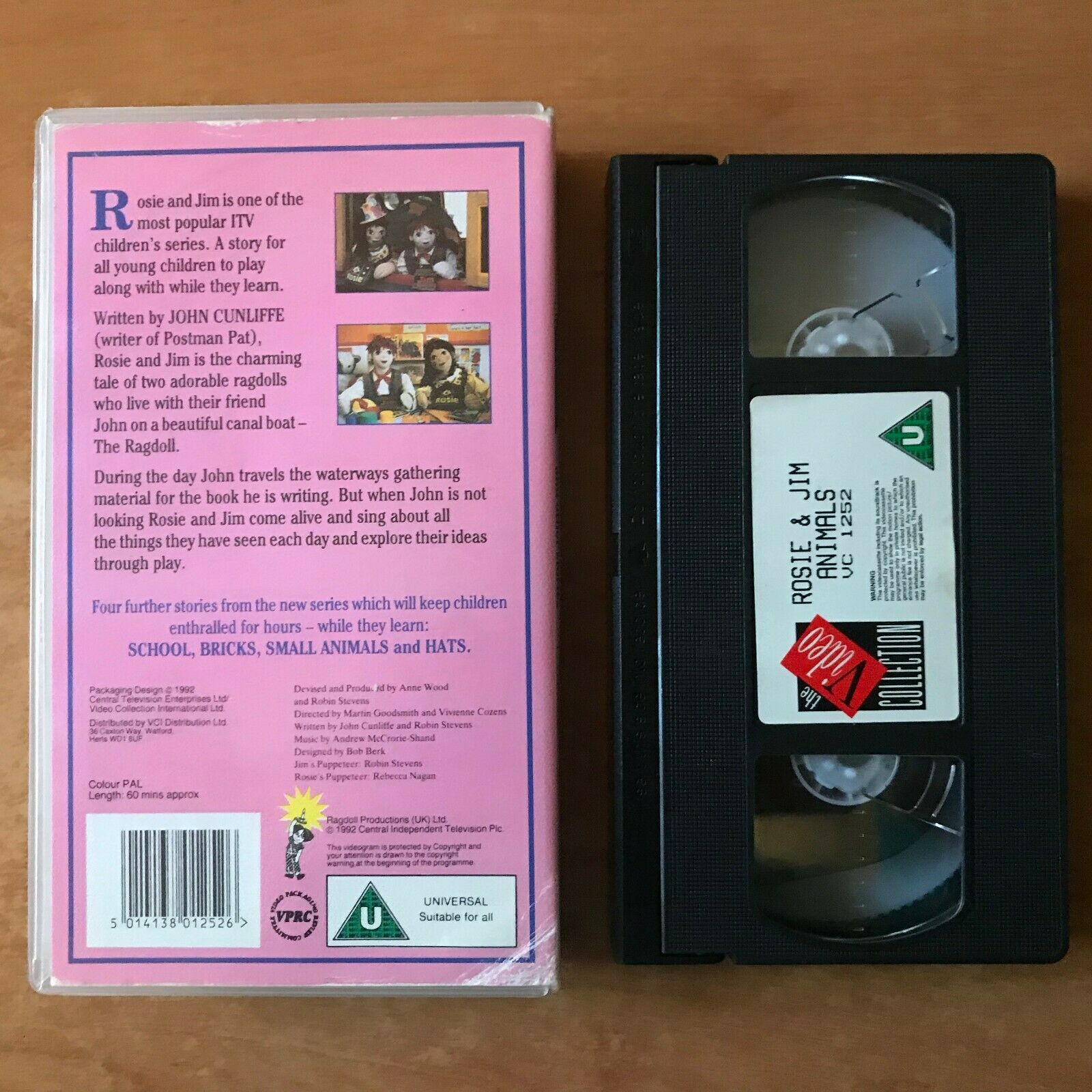 Rosie And Jim: Small Animals [John Cunliffe] Educational - Ragdolls - Kids - VHS-