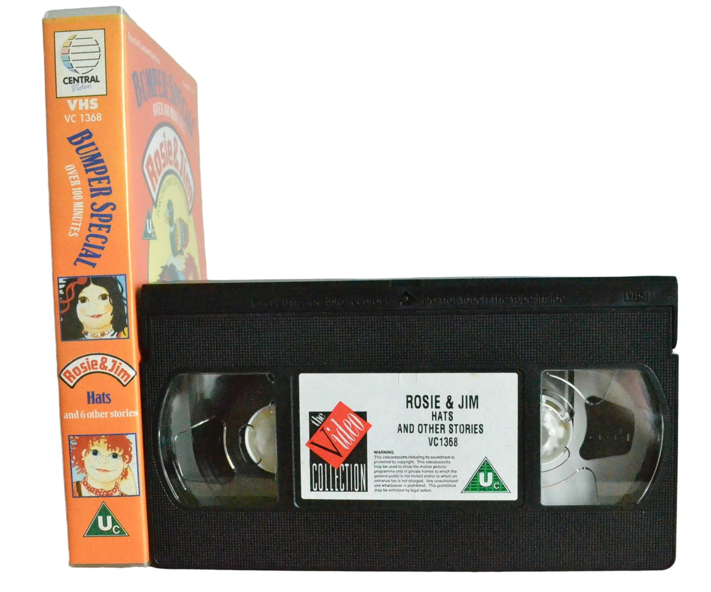 Rosie & Jim - Hat & Other 6 Stories (Special Limited Edition) - The Video Collection - Children's - Pal VHS-