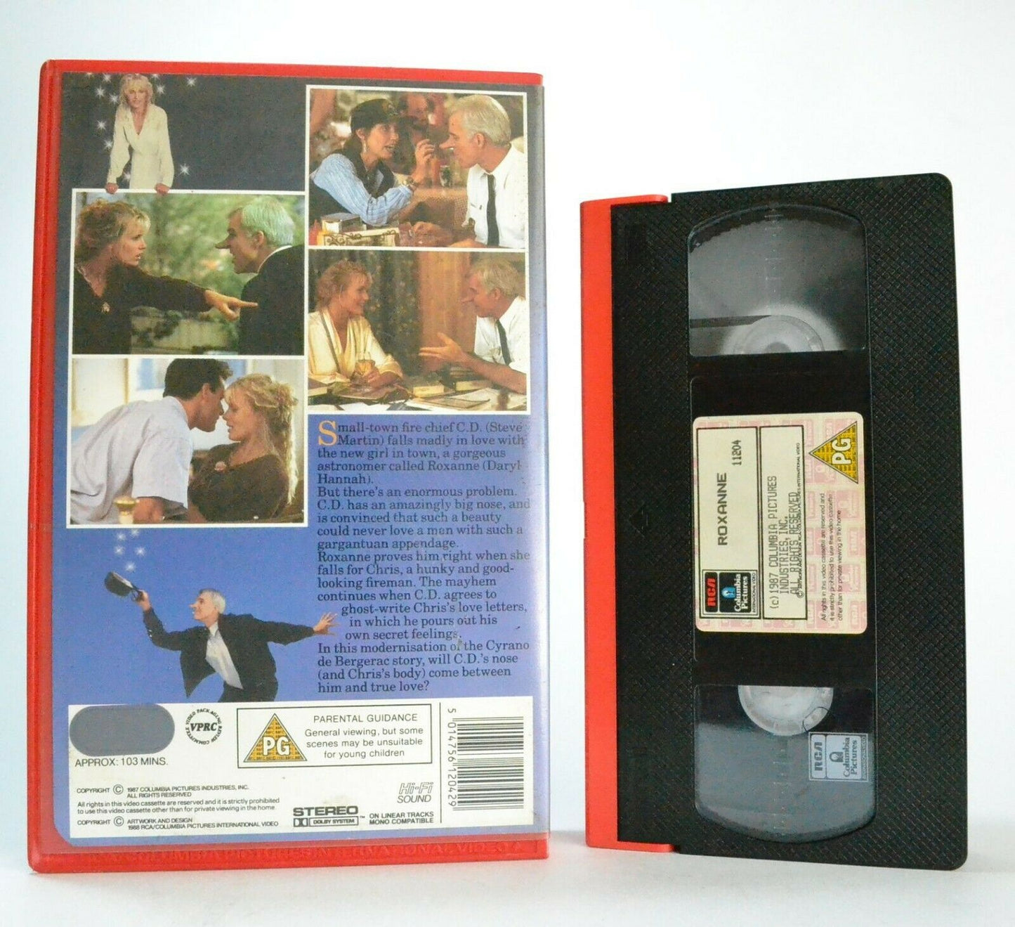 Roxanne: Columbia (1987) - Romantic Comedy - Steve Martin/Daryl Hannah - Pal VHS-