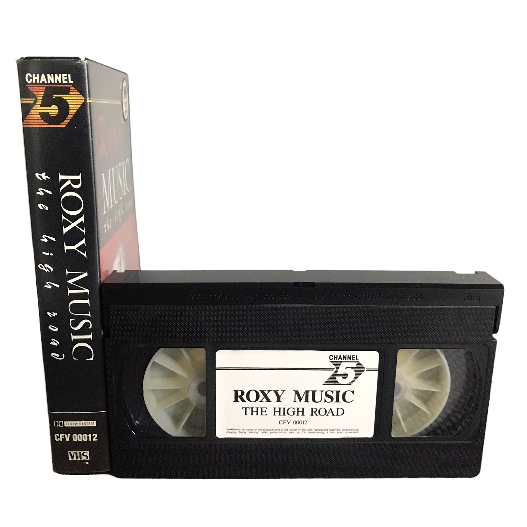 Roxy Music The High Road - Bryan Ferry - Channel 5 - Music - Pal - VHS-