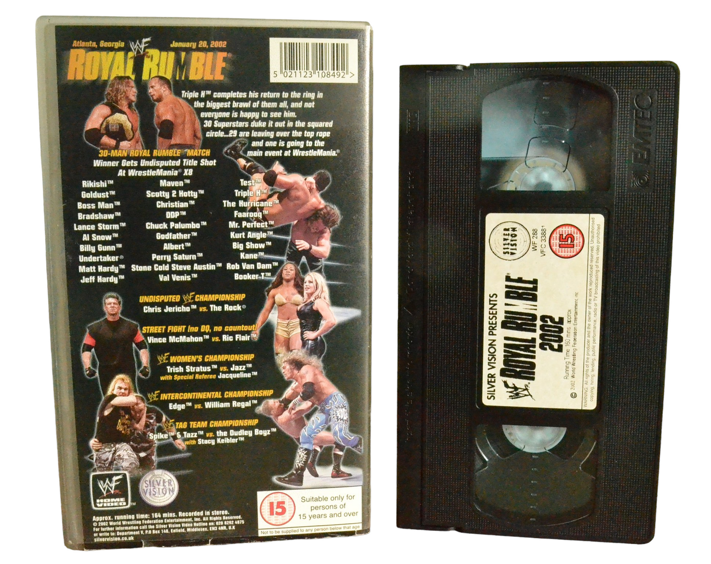 Royal Rumble 2002 - Chris Jericho - World Wrestling Federation - WF 288 - Wrestling - Pal - VHS-