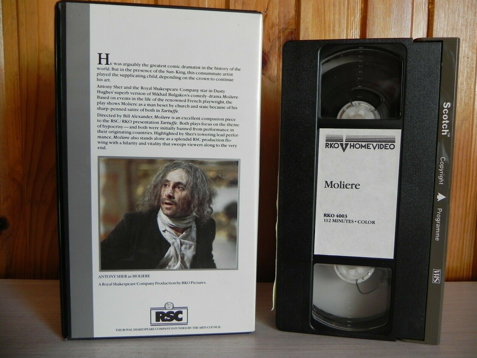 Royal Shakespeare Company - Moliere - RKO Home Video - John Carlisle - Pal VHS-