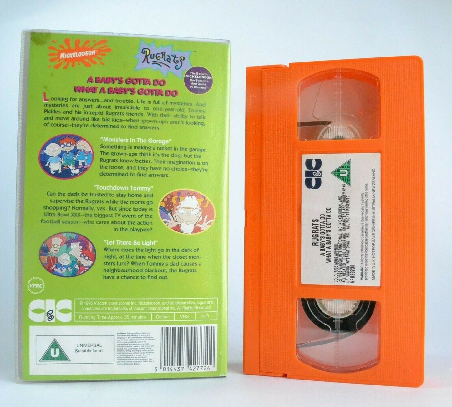 Rugrats: A Baby's Gotta Do What Baby's Gotta Do - Animated - Children's - VHS-