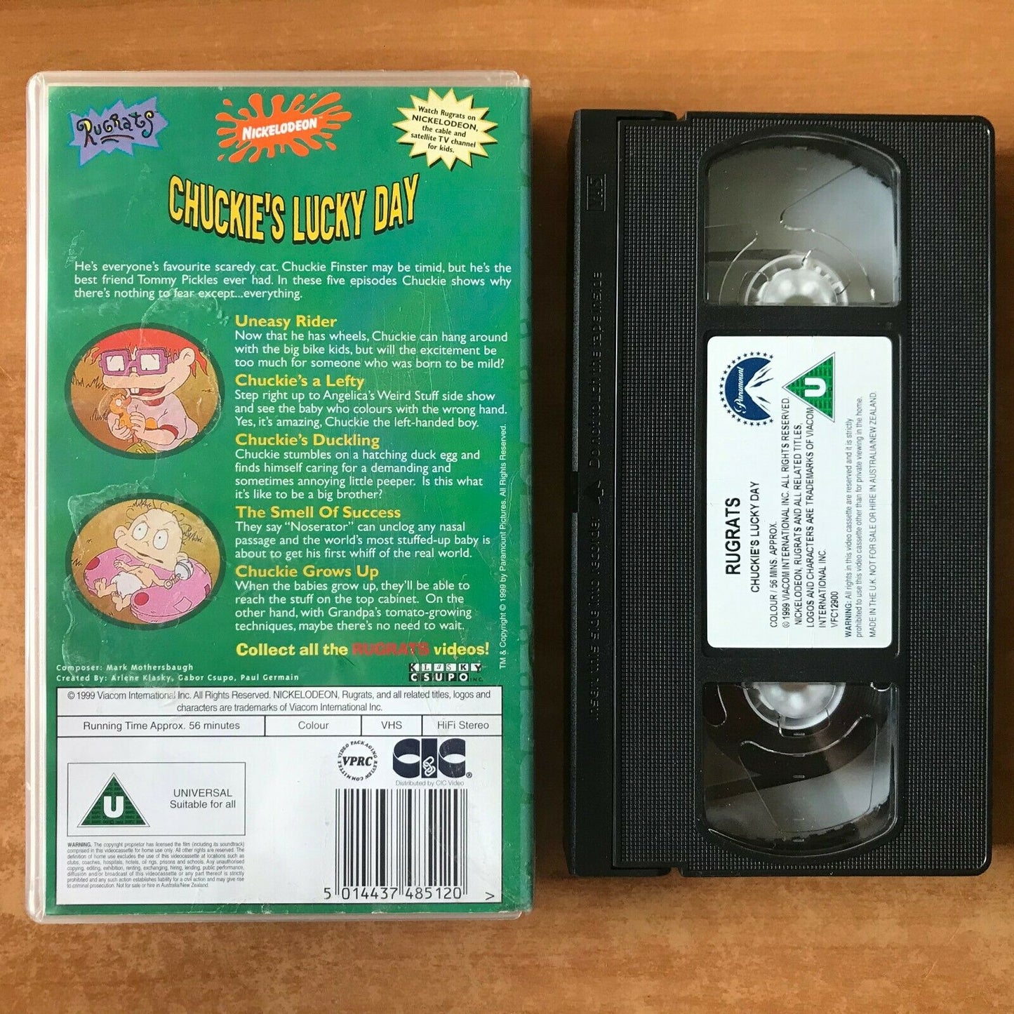 Rugrats: Chuckie's Lucky Day; [Nickelodeon]: "Uneasy Rider" - Children's - VHS-