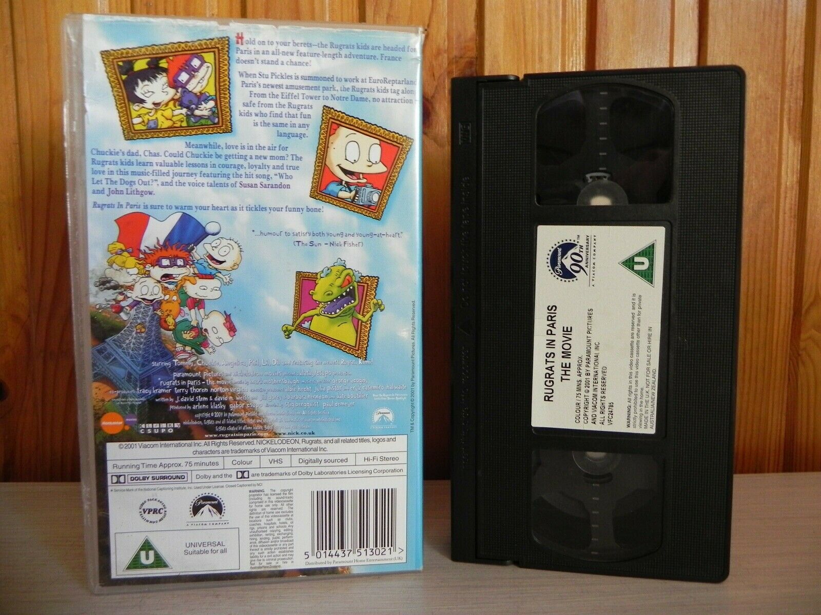 Rugrats In Paris: The Movie - Paramount - The Full Length Hit Movie - Pal VHS-