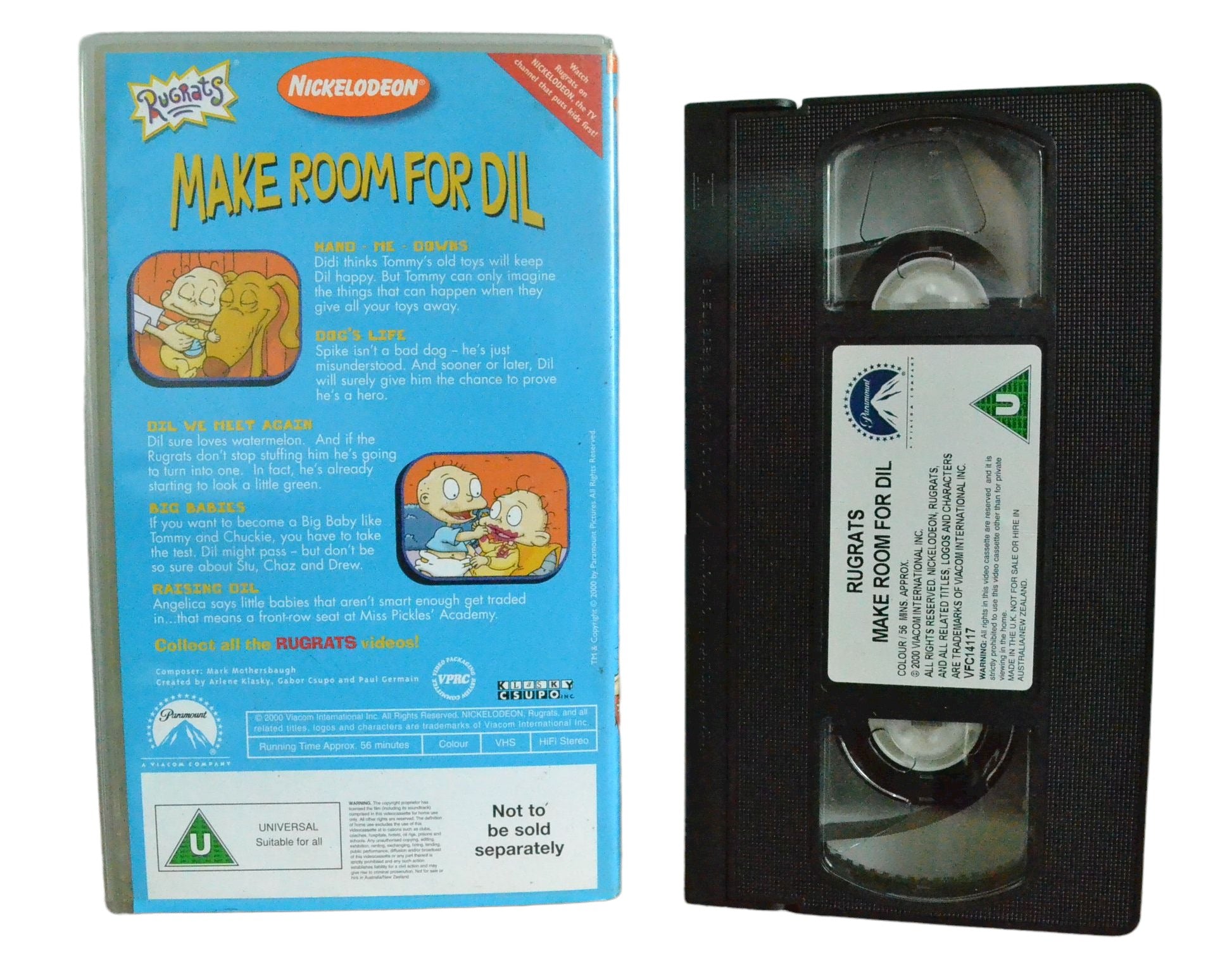 Rugrats Make Room For Dil - Paramount - Childrens - Pal VHS-