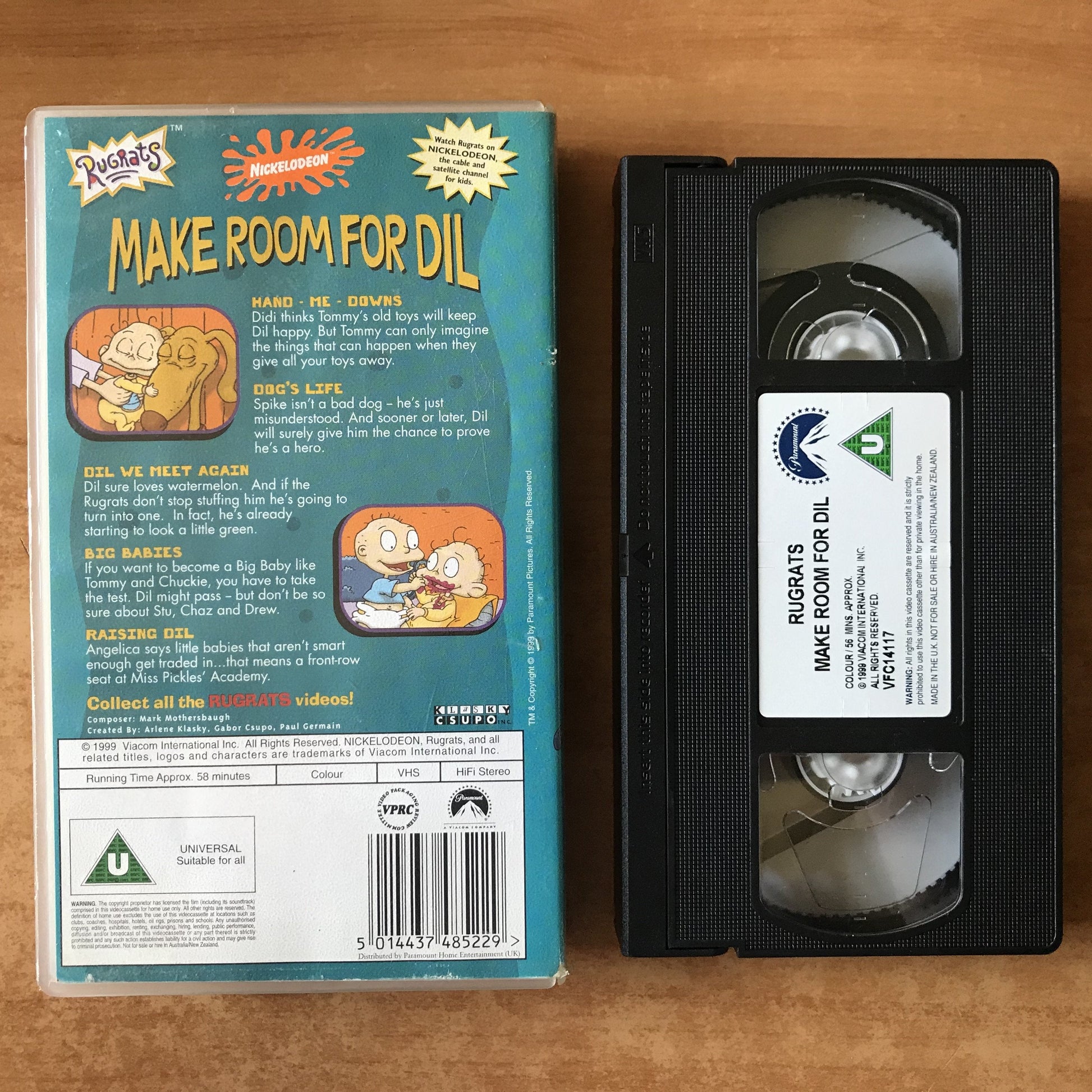 Rugrats: Make Room For Dill; Hand-me-downs - Dog’s Life - Big Babies - VHS-