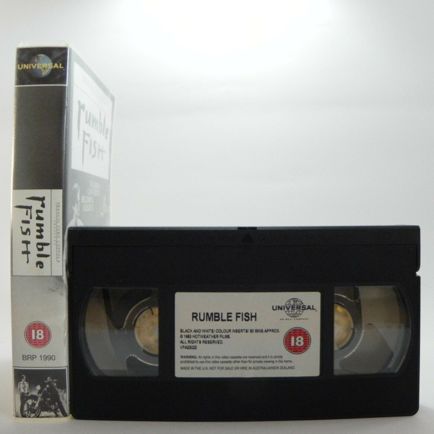 Rumble Fish: F.F.Coppola Film - By S.E.Hinton Novel - (1983) Drama - Pal VHS-