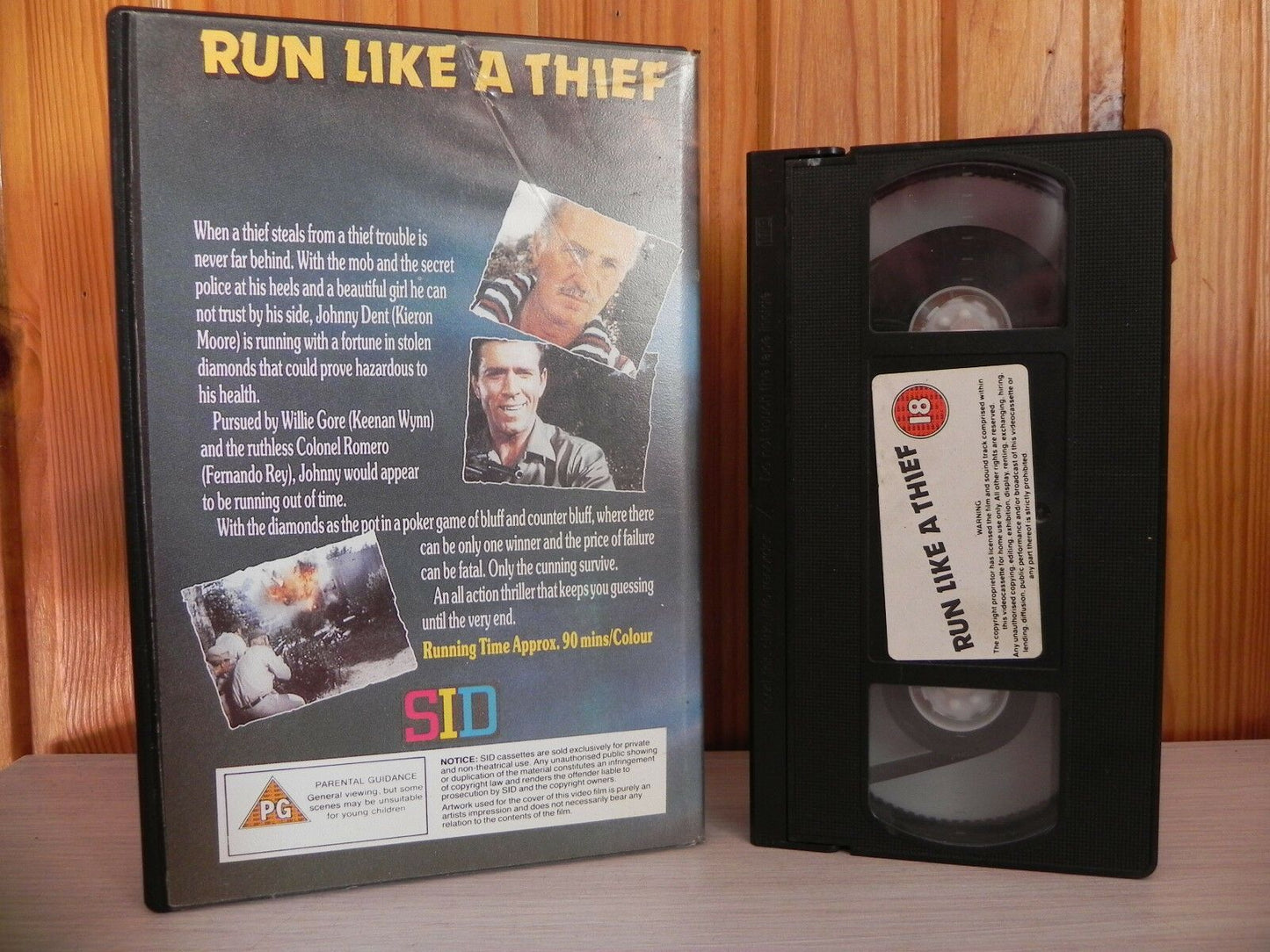 Run Like A Thief - Gamblers Action Thriller - Mixed Cert - SID 1ST SID001 - VHS-