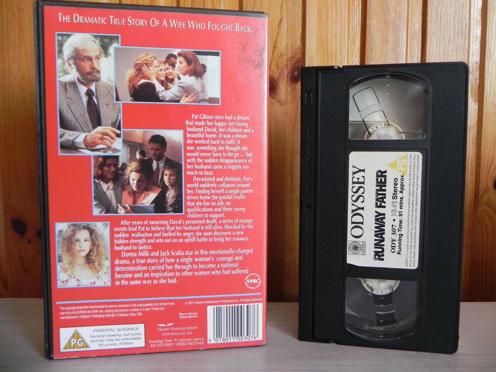 Runaway Father - Odyssey - Drama - A True Story - Donna Mils - Pal VHS-