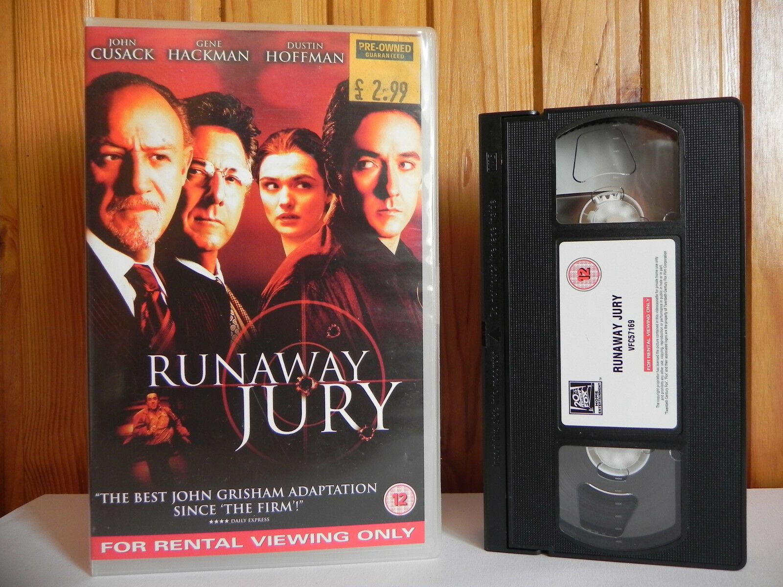 Runaway Jury - 20th Century - Thriller - Ex-Rental - Large Box - Pal VHS-