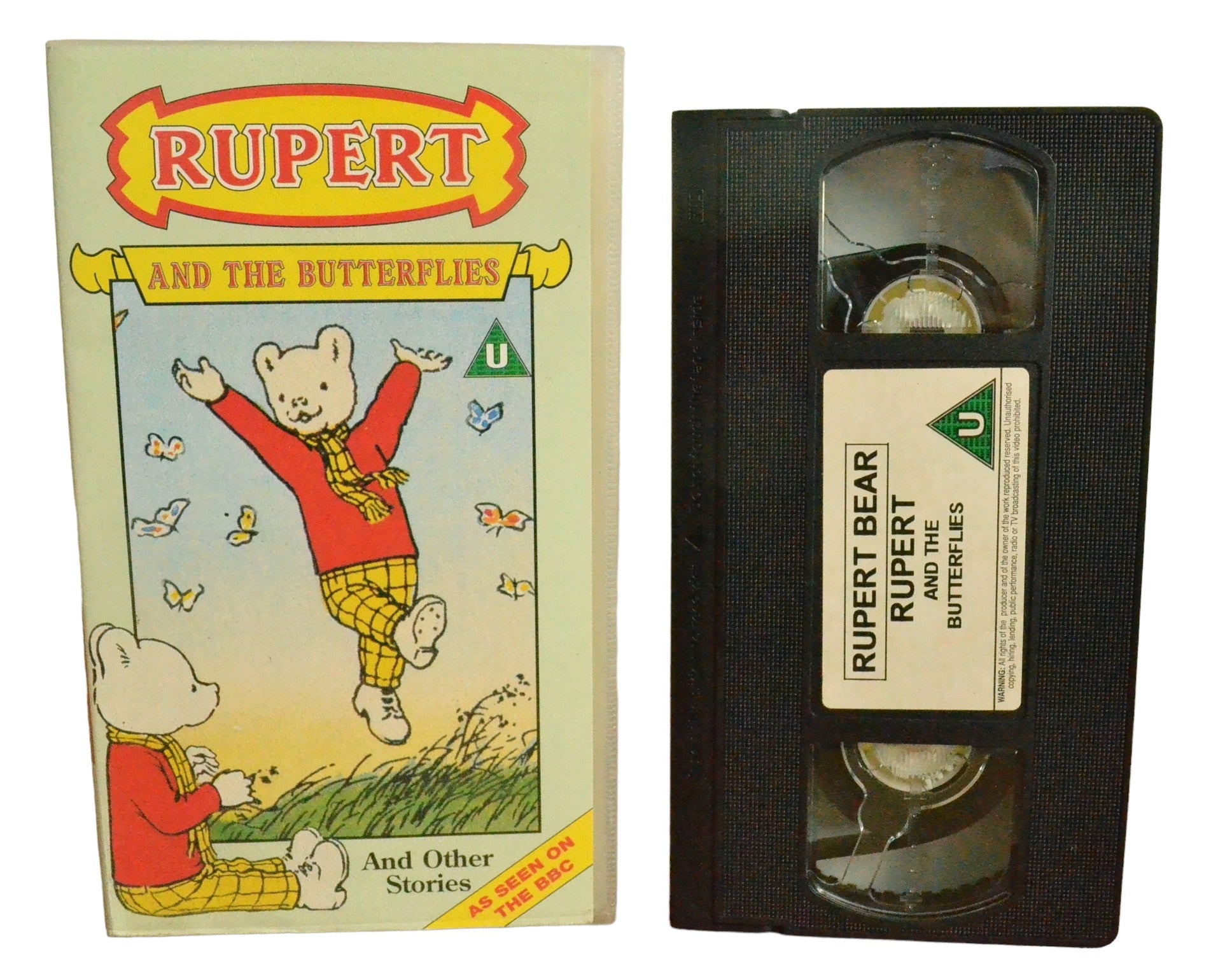 Rupert Bear - Rupert and The Butterflies - NTV Entertainment - NTV0127 - Children - Pal - VHS-