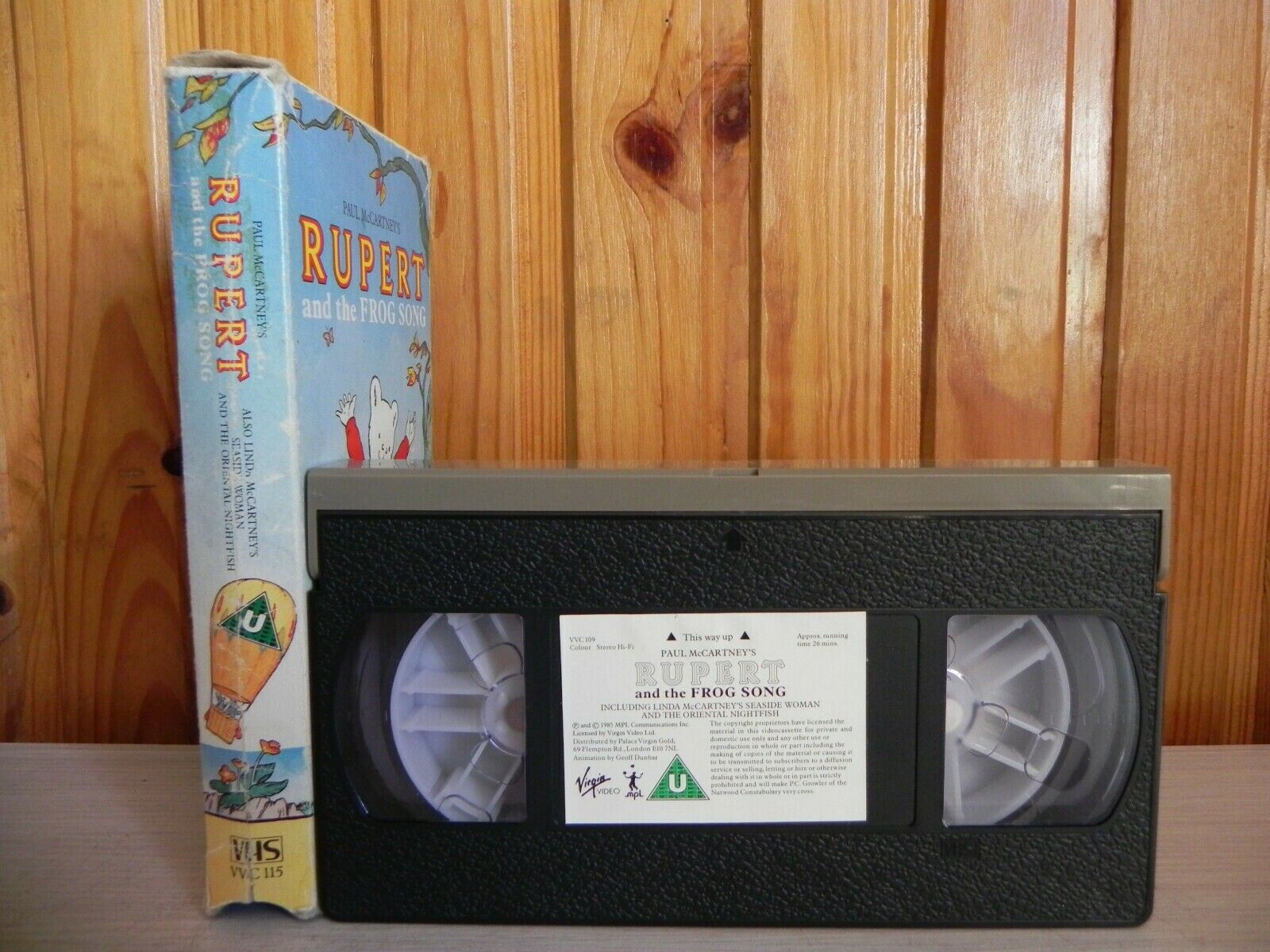 Rupert and the Frog Song - Cartoon - Paul McCartney/Linda McCartney - Carton VHS-