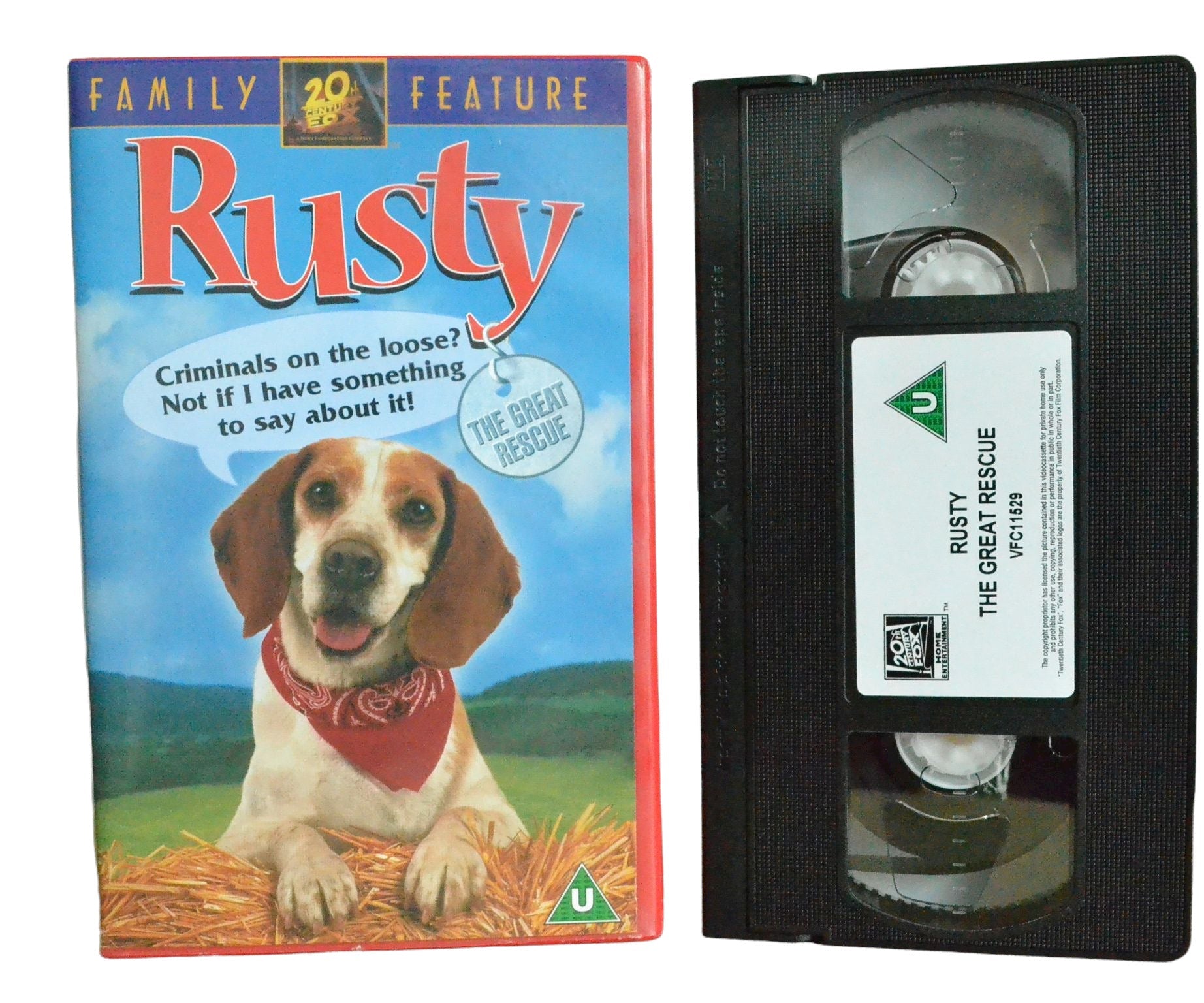 Rusty The Great Rescue - Rue McClanahan - 20th Century Fox - Children's - Pal VHS-