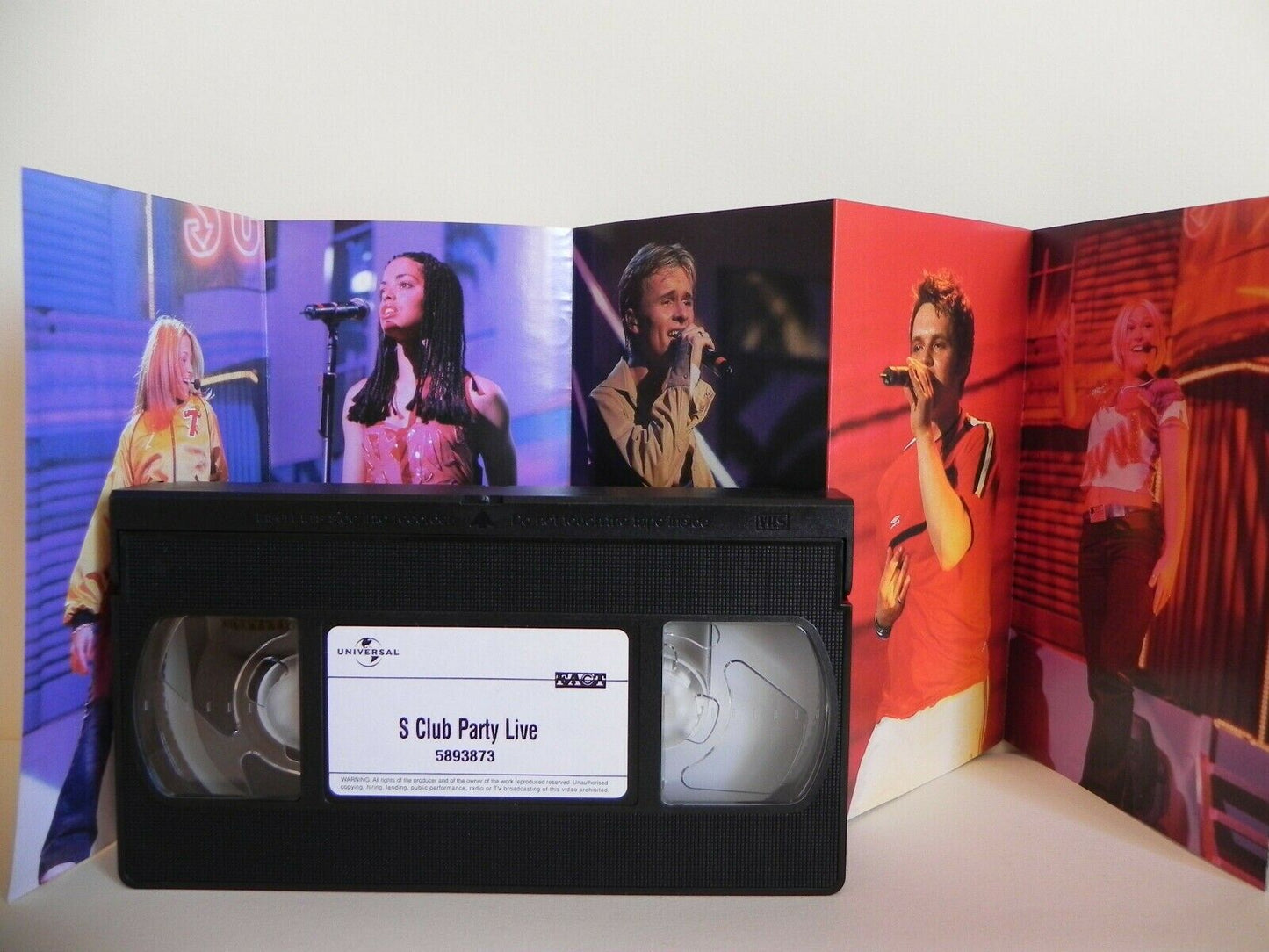 S Club 7 - S Club Party Live - All The Hits - Free Poster - Live Music - Pal VHS-