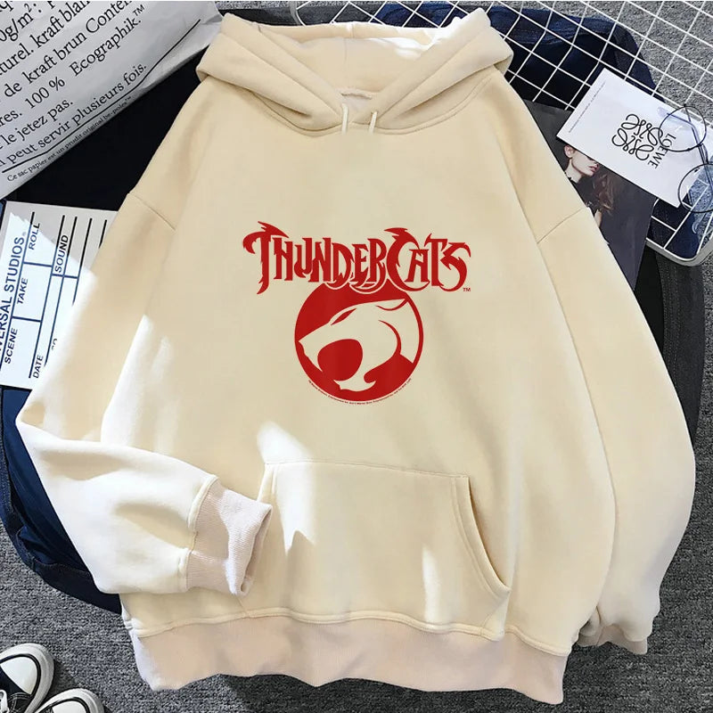 Thundercats Long Sleeve Hoodie - Women’s Vintage Pullover - Thundercats Ho! Top-65721-XS-