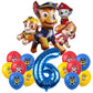 PAW Patrol Birthday Decoration Foil Balloon - Disposable Tableware Set Dog Chase Marshall Skye - For Kids Birthday Party Supplies-Balloon Set 6-29pcs-