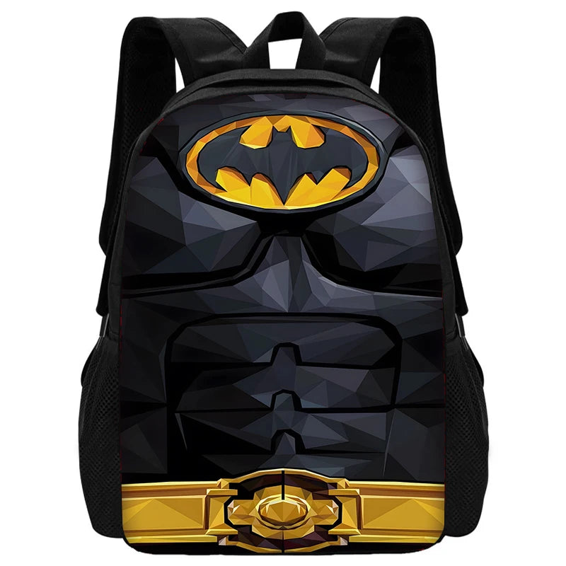 Child Superhero Batmans School Backpack with Lunch Bags ,Pencil Bags ,School Bags for Boys Girls Best Gift-BB-212X22A1-