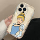 Disney Princess Cinderella Cover for iPhone 15 14 13 12 11 - Wave Oil Phone Case-iPhone 7-WA4303CLE-