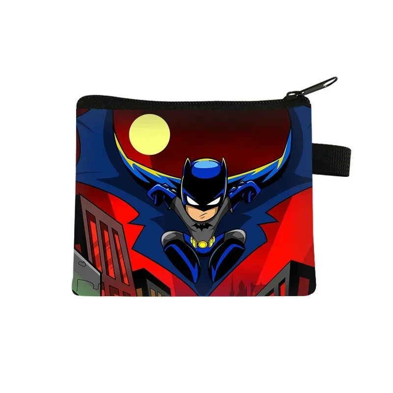 DC Anime Figure Justice League Batman Bruce Wayne Coin Purse Portable Card Case Coin Key Storage Bag Clutch Small Gifts-25-13.5x11 cm-