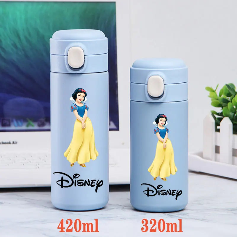 Disney Princess Thermal Bottle - 320ML/420ML Stainless Steel Outdoor Sports Water Cup Featuring Frozen Characters-GZ-L12-420ML-