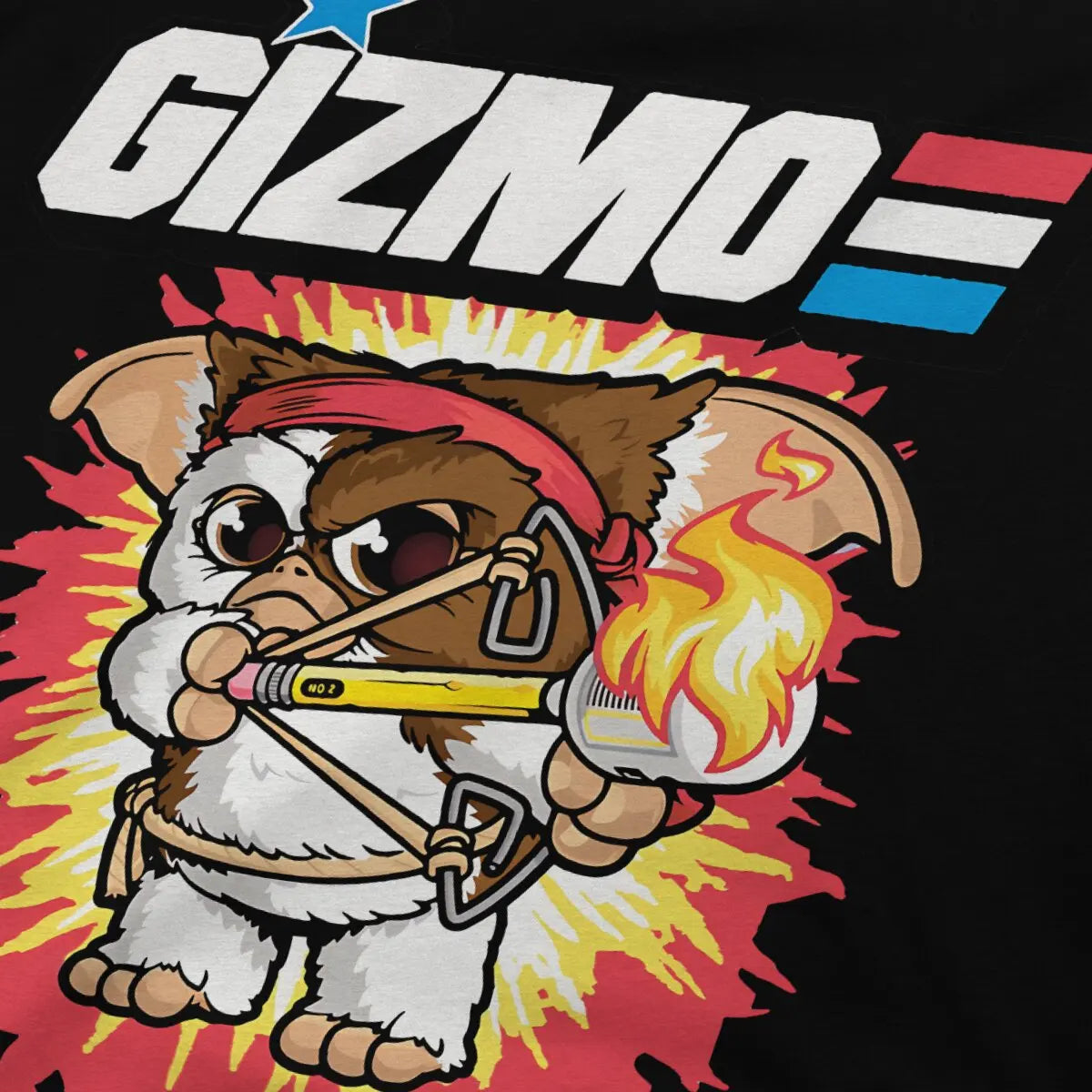 Gremlins Movies Gizmo - TShirt Graphic Men Tops - Vintage Grunge Summer - Polyester Streetwear - Harajuku T Shirt-