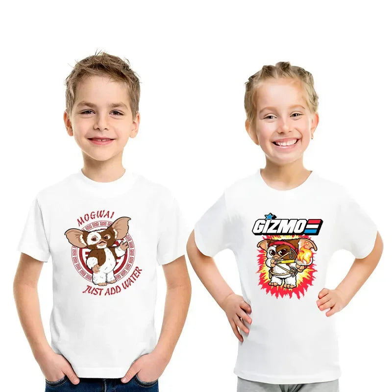 Kids T Shirt - Gremlins Gizmo - Cartoon Print Funny - Boys T Shirt - Cute Baby Girls Clothes - Summer Children - Short Sleeve Tops-