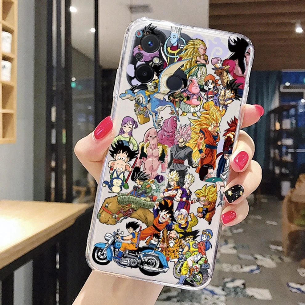 Anime Dragons-Balls Son-Gokūs Silicone Case - Soft Bag Clear Transparent Phone Back Cover - Xiaomi Redmi 12C - Xiaomi Redmi 12C 12 C Capa - Anime Fan Gift-qlzhu07-Redmi 12C-