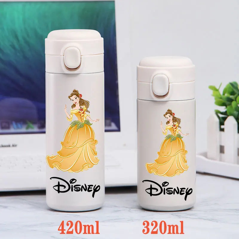 Disney Princess Thermal Bottle - 320ML/420ML Stainless Steel Outdoor Sports Water Cup Featuring Frozen Characters-GZ-B10-320ML-