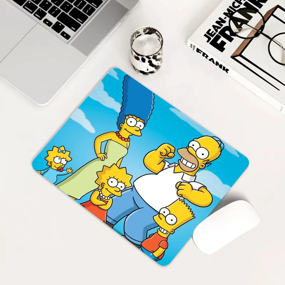 Cartoon Simpsons Mousepad - Custom Desk Mat for Gaming or Writing - Fun Present for Students or Office Workers-z6-Not LockEdge 25x29cm-