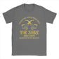 Men's T-Shirt - The Shire Smoke Shoppes - Lords of The Rings Tee - Cotton Short Sleeve Crewneck Plus Sizes-Dark Grey-6XL-