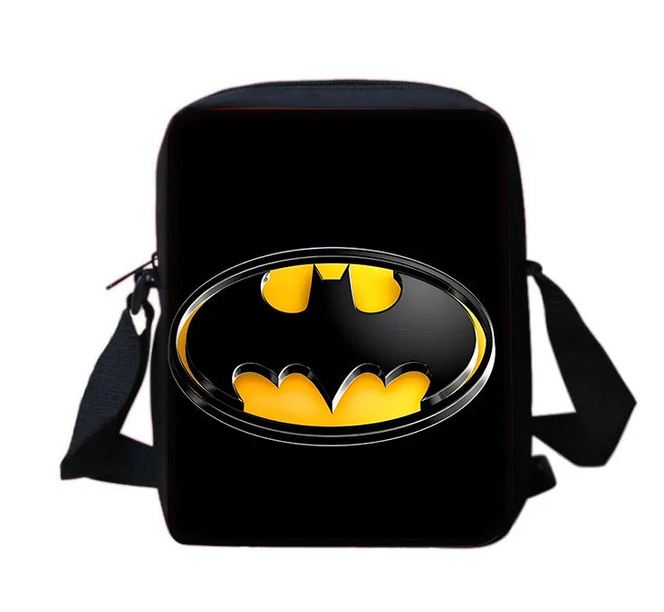 Super Hero B-BatmanS LOGO Child School Backpack With Shoulder Bag Pencil Bags School Bags for Boys Girls Best Gift-KB-198KBHJJ9A1-