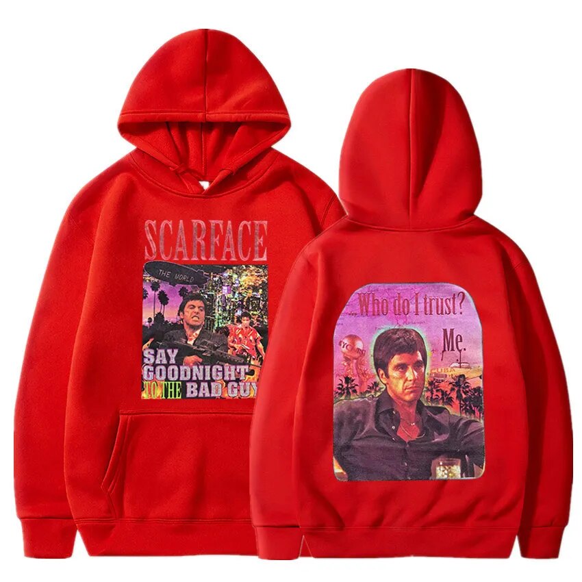 Scarface Tony Montana Hoodie - Double-Sided Print-