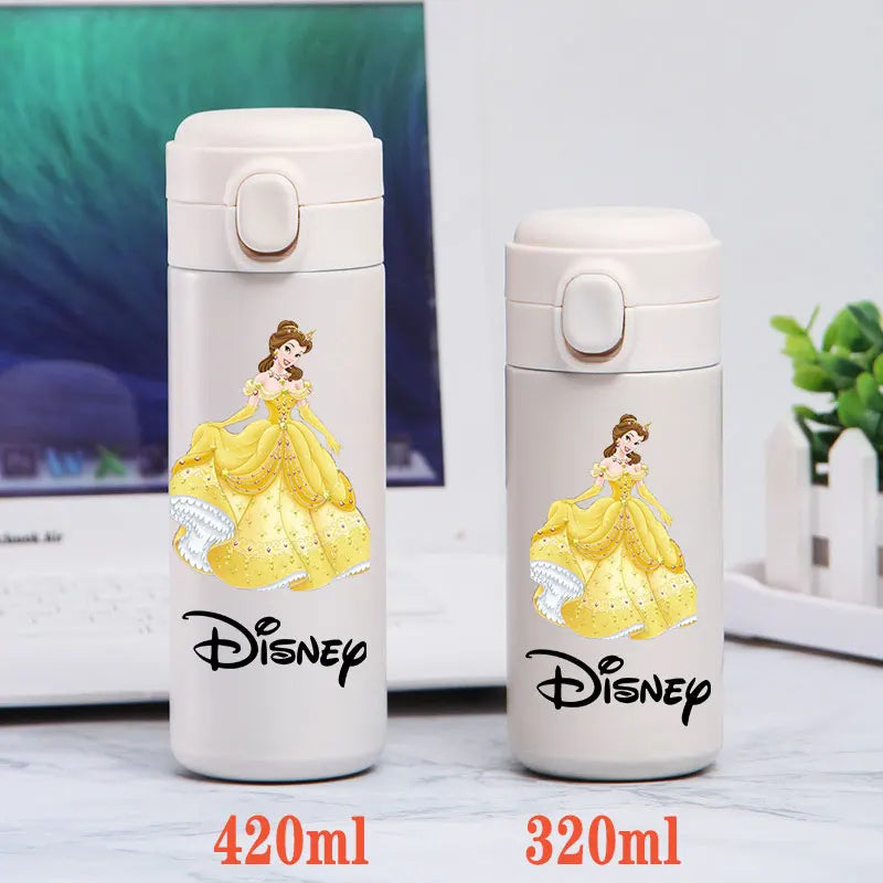 Disney Princess Thermal Bottle - 320ML/420ML Stainless Steel Outdoor Sports Water Cup Featuring Frozen Characters-GZ-B1-320ML-