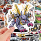 Digimon Adventure Stickers Set - Retro Cartoon DIY Graffiti Decals for Kids & Fans Gift-