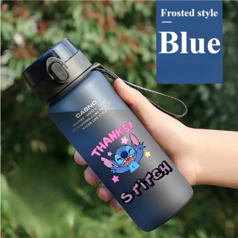 1000ML Stitch Water Cup Bottle - Cartoon Plastic Large Capacity Outdoor Sports Gift-24-560ML-