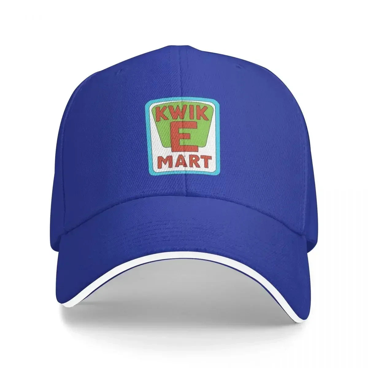 Kwik-E-Mart Simpsons Logo Snapback Cap - Breathable Polychromatic Baseball Hat - Stylish Gift for Men or Women-Blue-As shown-