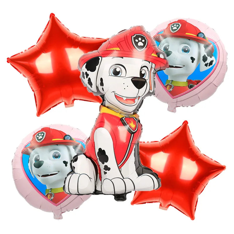 Paw Patrol Birthday Decorations Happy Birthday Backdrop Banner Plates Cups - Paper Tableware Set Balloons - Kids Boy Party Supplies-Balloon Set 2-