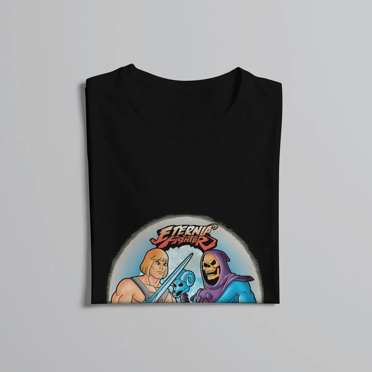 Eternia Fighter T-Shirt: He-Man & Masters of the Universe Gift - Pure Cotton Men's Round Collar Classic Design-