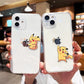 Cute Pokémon Pikachu Phone Case for iPhone 13 12 11 14 15 16 Pro Max - 2024 Cartoon Clear Cover-