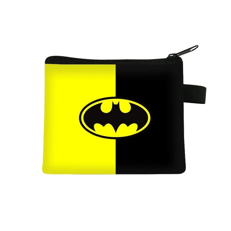 DC Anime Figure Justice League Batman Bruce Wayne Coin Purse Portable Card Case Coin Key Storage Bag Clutch Small Gifts-5-13.5x11 cm-